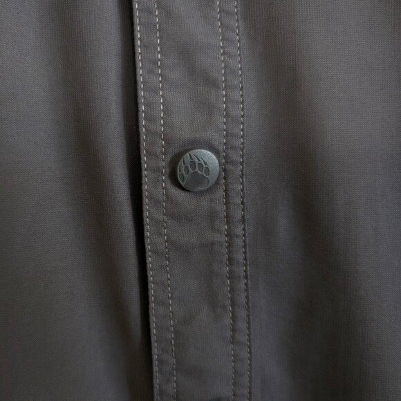 ALASKAN HARDGEAR Shirt Men's XL Tall Gray Standard Fit Button Pocket Long Sleeve - Picture 3 of 14